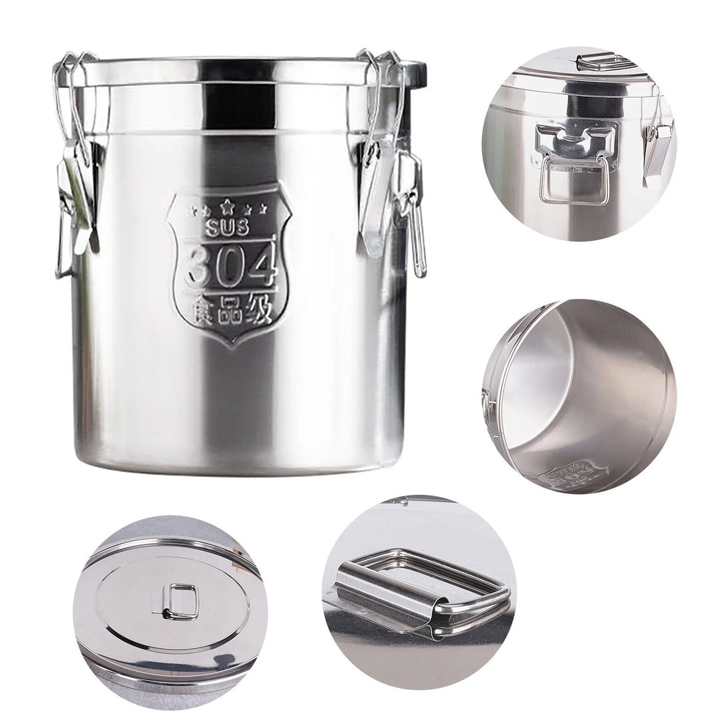 6L Stainless Steel Airtight Rice Container I651056