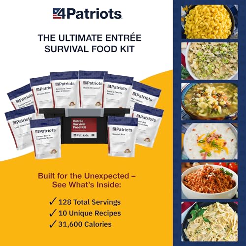 128 Tasty Freeze-Dried MRE Survival Meals W648026