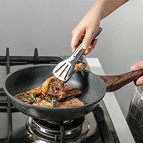 Nonstick Ceramic Frying Pan Skillet with Lid, 12.5 Inch N605
