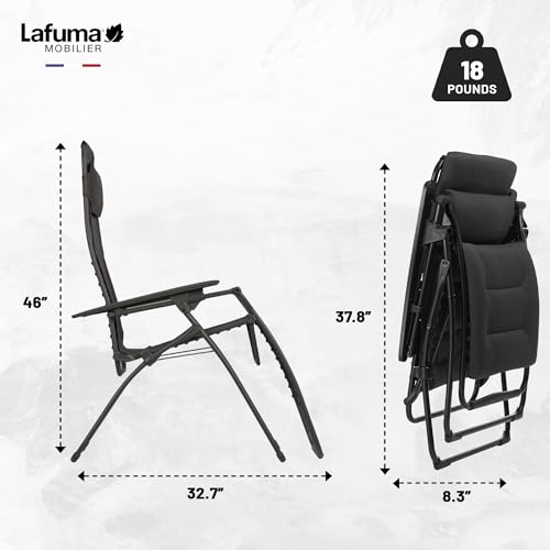 Extra Large Padded Folding Outdoor Reclining Chair H450