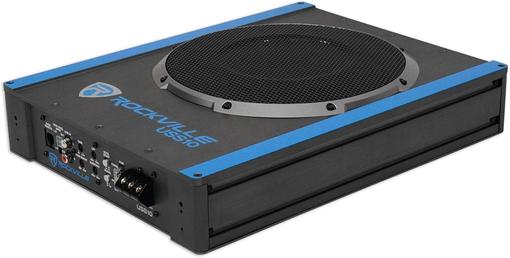 10" 800w Slim Under-Seat Active Powered Car Subwoofer R250620