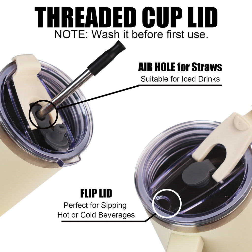 40 oz Insulated Stainless Steel Tumbler with Handle M226