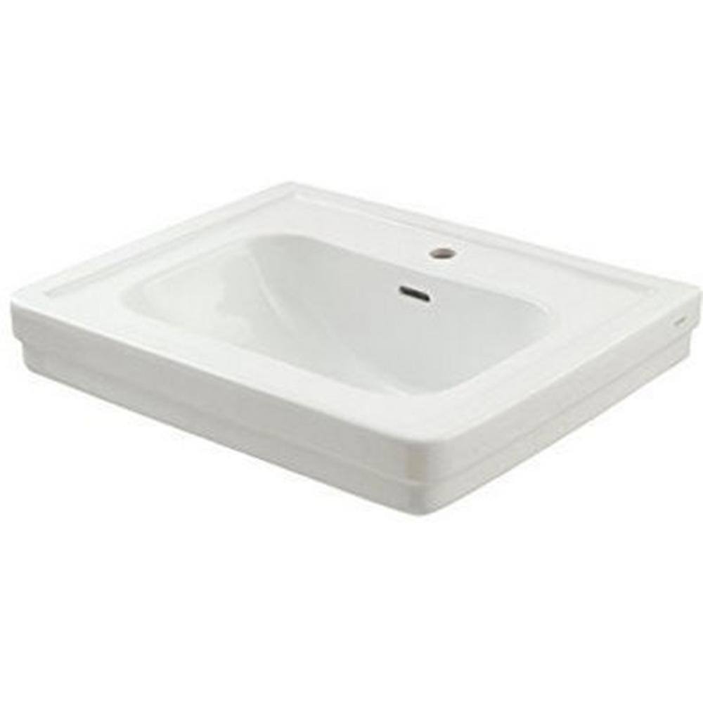24-in Pedestal Bathroom Sink in Colonial White P968191