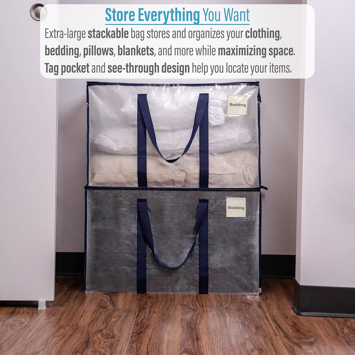 12 Pack Heavy-Duty Moving Bag with Backpack Straps and Label Pocket E331