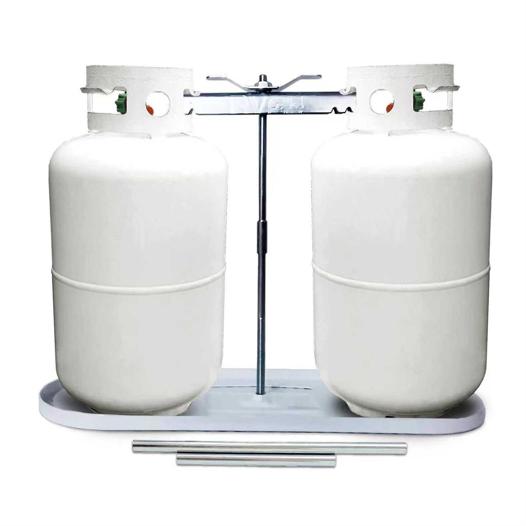 40lb 30lb 20lb Dual Propane Tank Mounting Rack C49220
