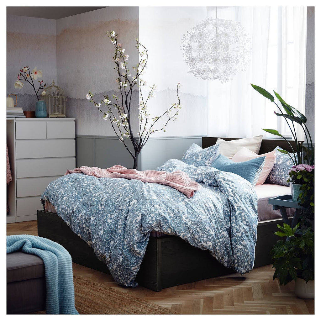 Queen Black-Brown Storage Bed U745