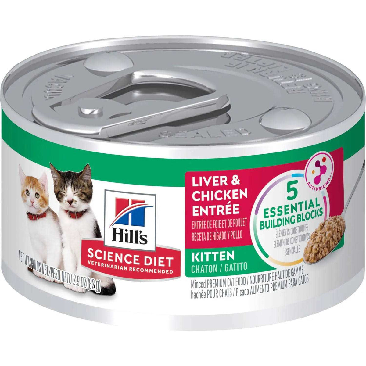 Kitten Liver & Chicken Entrée Canned Cat Food W349