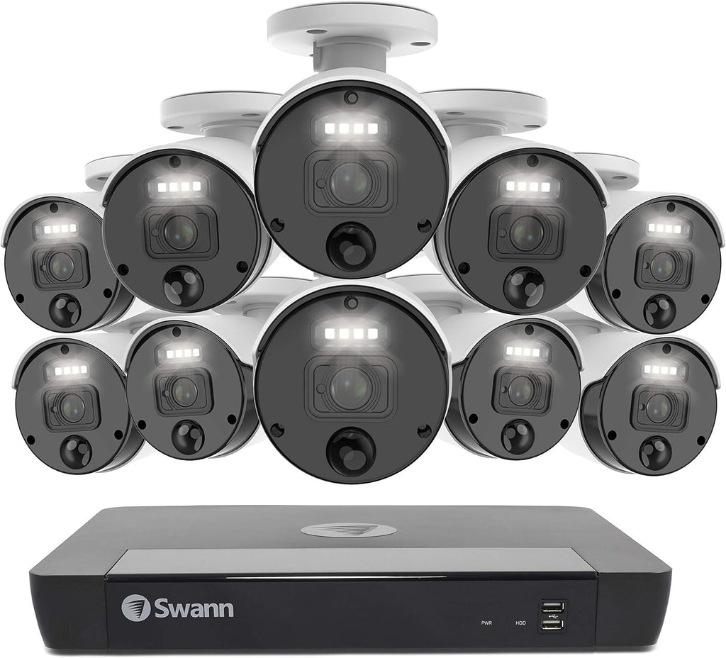 10 Camera 16 Channel POE NVR Security Camera System N968128