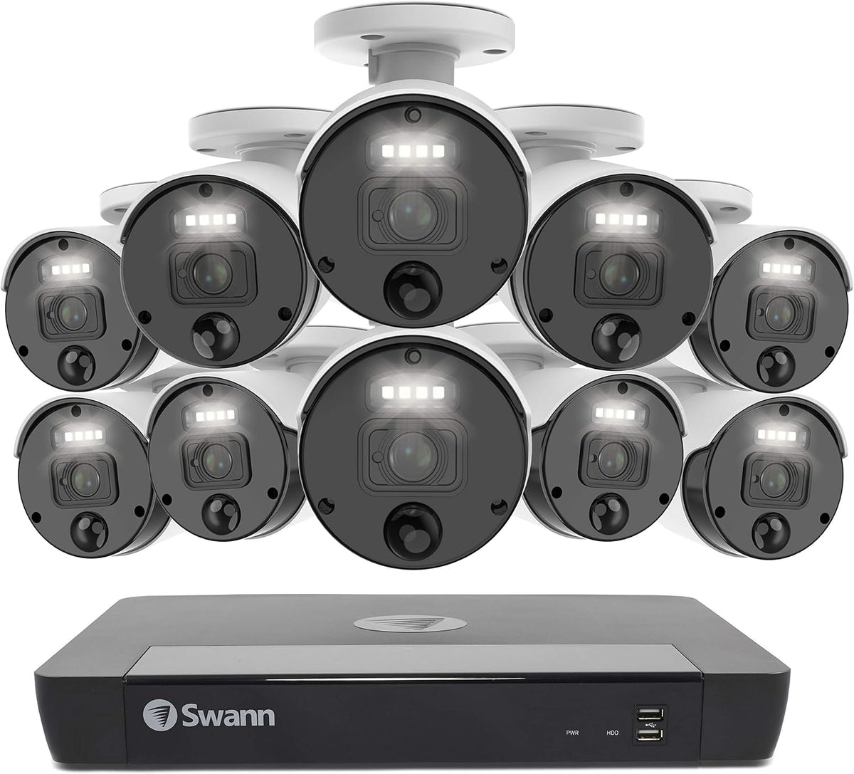 10 Camera 16 Channel POE NVR Security Camera System N968128