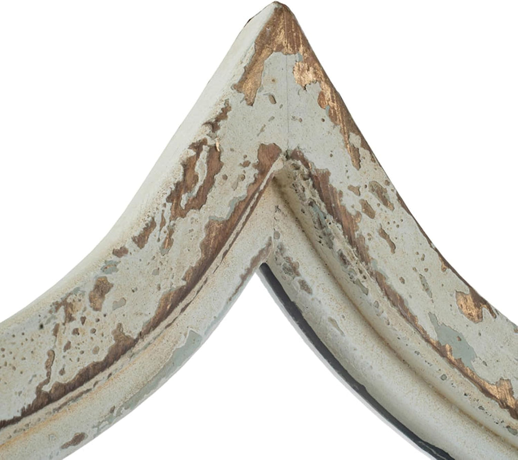 Vintage Weathered White Full Length Floor Mirror E79600