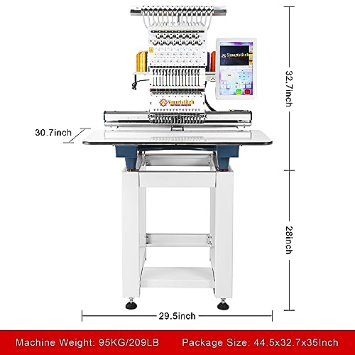 15 Needle Commercial Embroidery Machine with 14"x20" Embroidery Area J504355