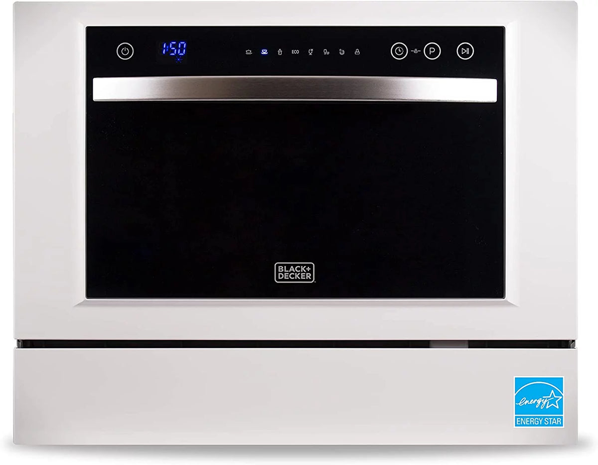 Compact Countertop Dishwasher, 6 Place Settings, White H735