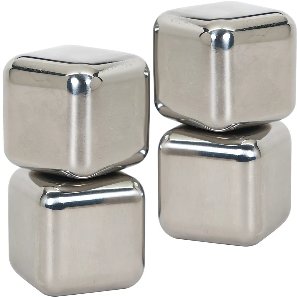 12-Cup Coffeemaker and Single-Serve Brewer, White Bundle with 4 Pack Reusable Stainless Steel Ice Cubes I28455