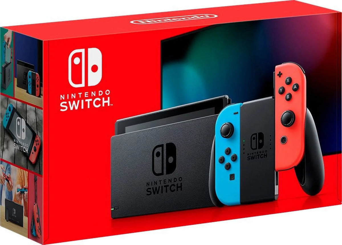 Neon Blue and Neon Red Gaming Console X982518