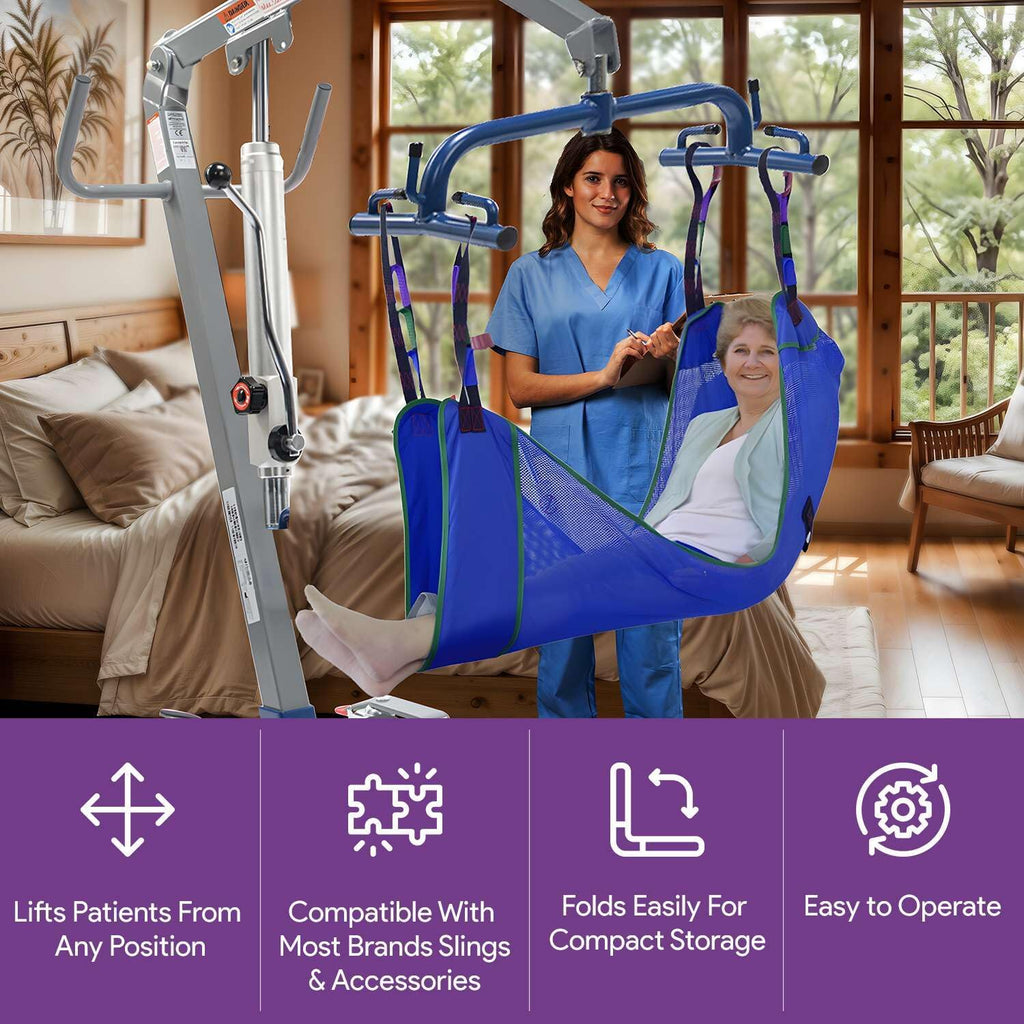 400 lb Weight Capacity Manual Patient Lift H25079