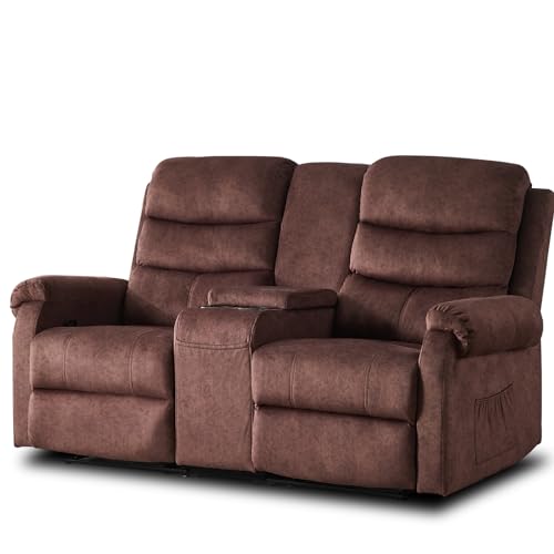 Reclining Loveseat with Console and Cup Holders G8914