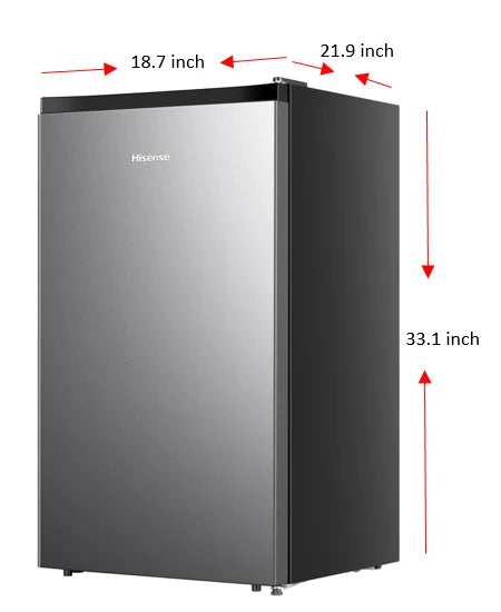 Silver 4.4 Cu ft. Single Door Mini Fridge F861