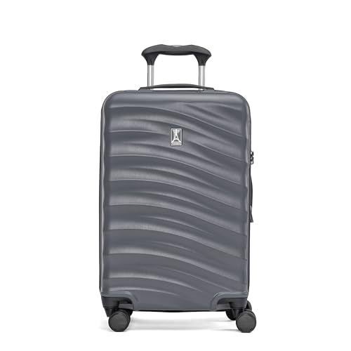 Black 21-Inch Hardside Carry On Luggage with 8 Spinner Wheels L62509