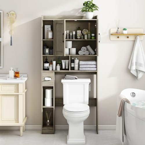 Over The Toilet Storage Cabinet with Sliding Doors P782