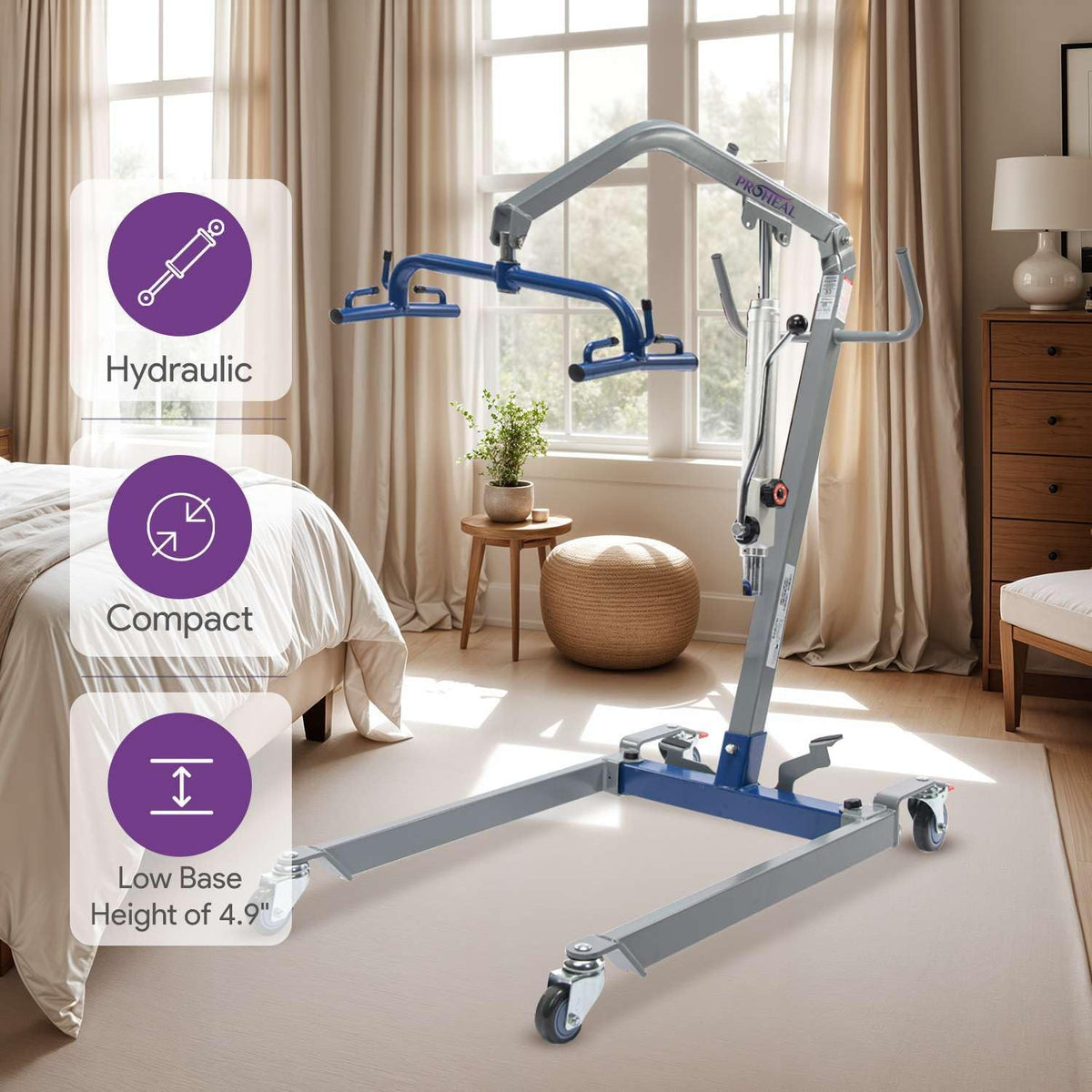 400 lb Weight Capacity Manual Patient Lift H25079