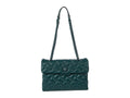 Dark Green Quilted Shoulder Bag Q15015