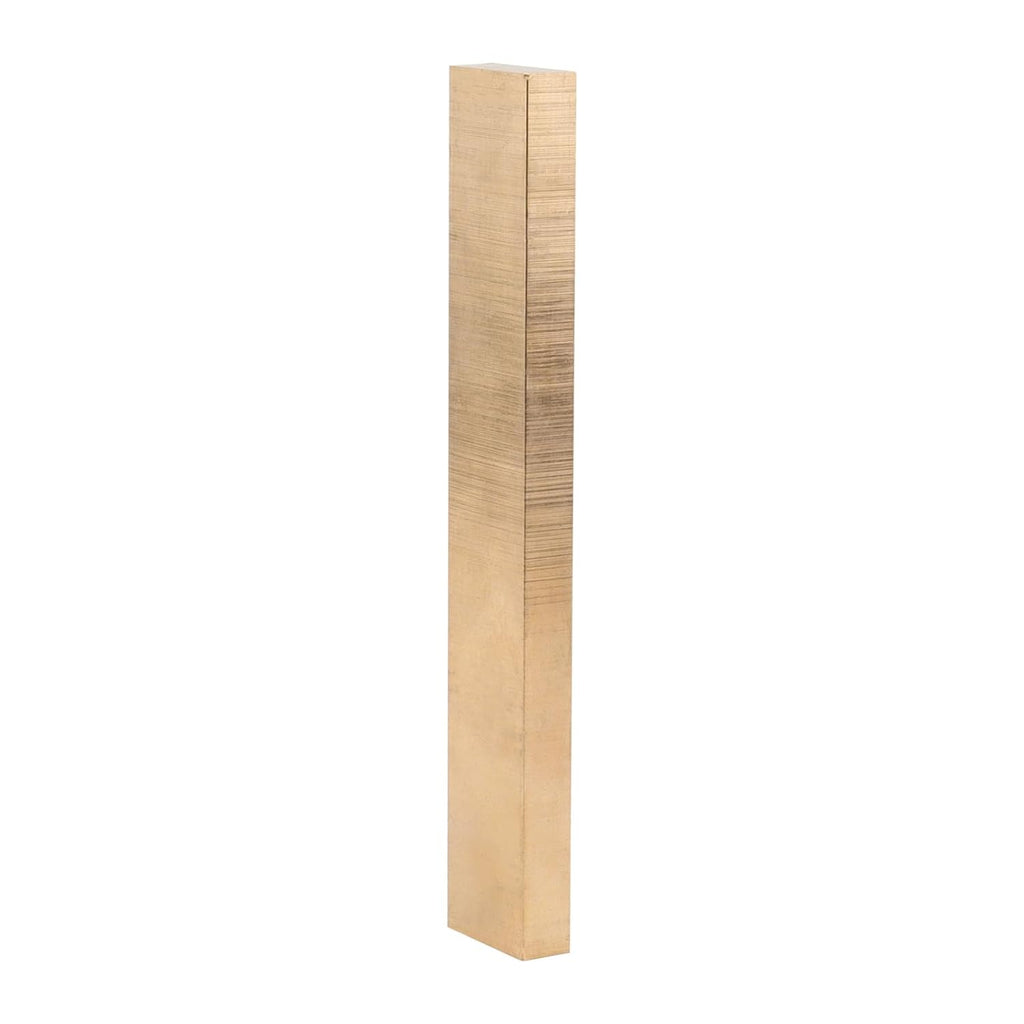 2 Pcs 0.39 x 1 x 6 Inch Brass Flat Bar Stock N73952
