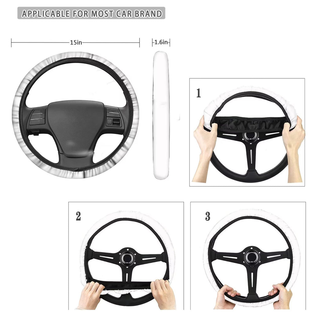 Aesthetic Flower Mushroom Car Seat Covers Full Set of 11 with Steering Wheel Cover P46152
