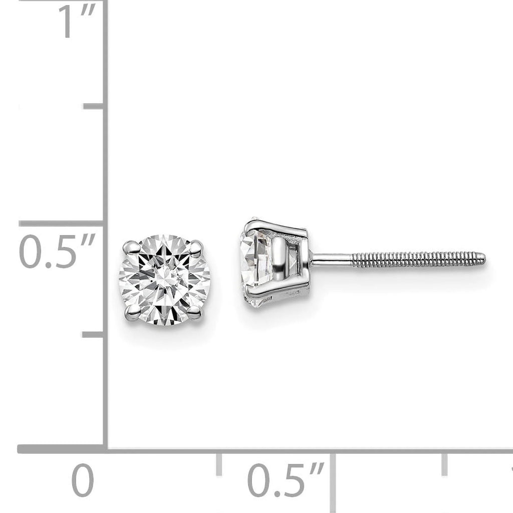 14k White Gold 1.00ct Diamond Stud Earrings Z3310