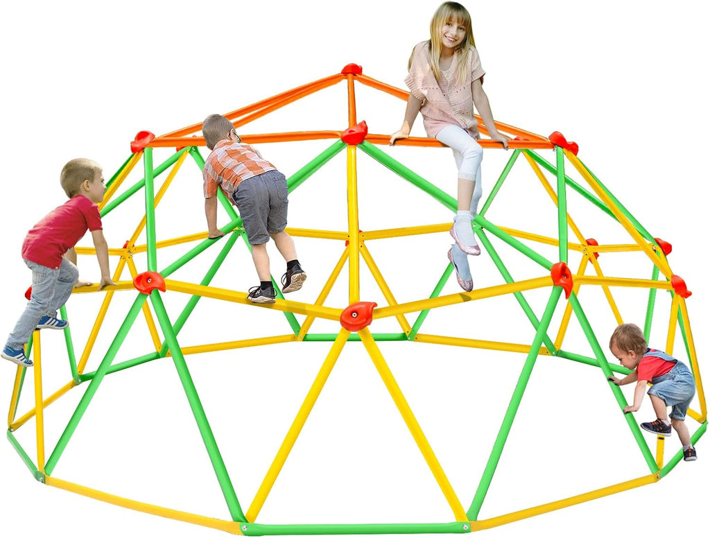 10FT Geometric Climbing Dome Outdoor Play Equipment Z30176