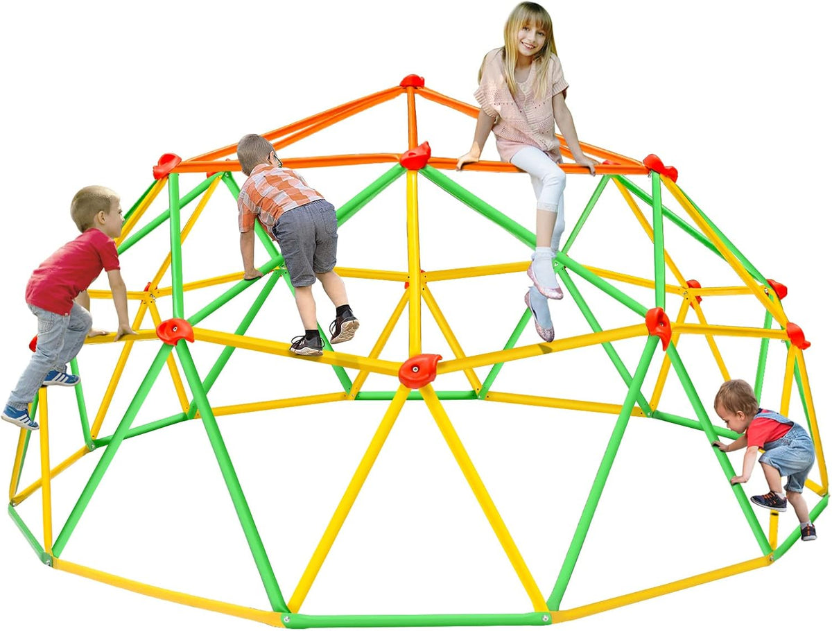 10FT Geometric Climbing Dome Outdoor Play Equipment Z30176