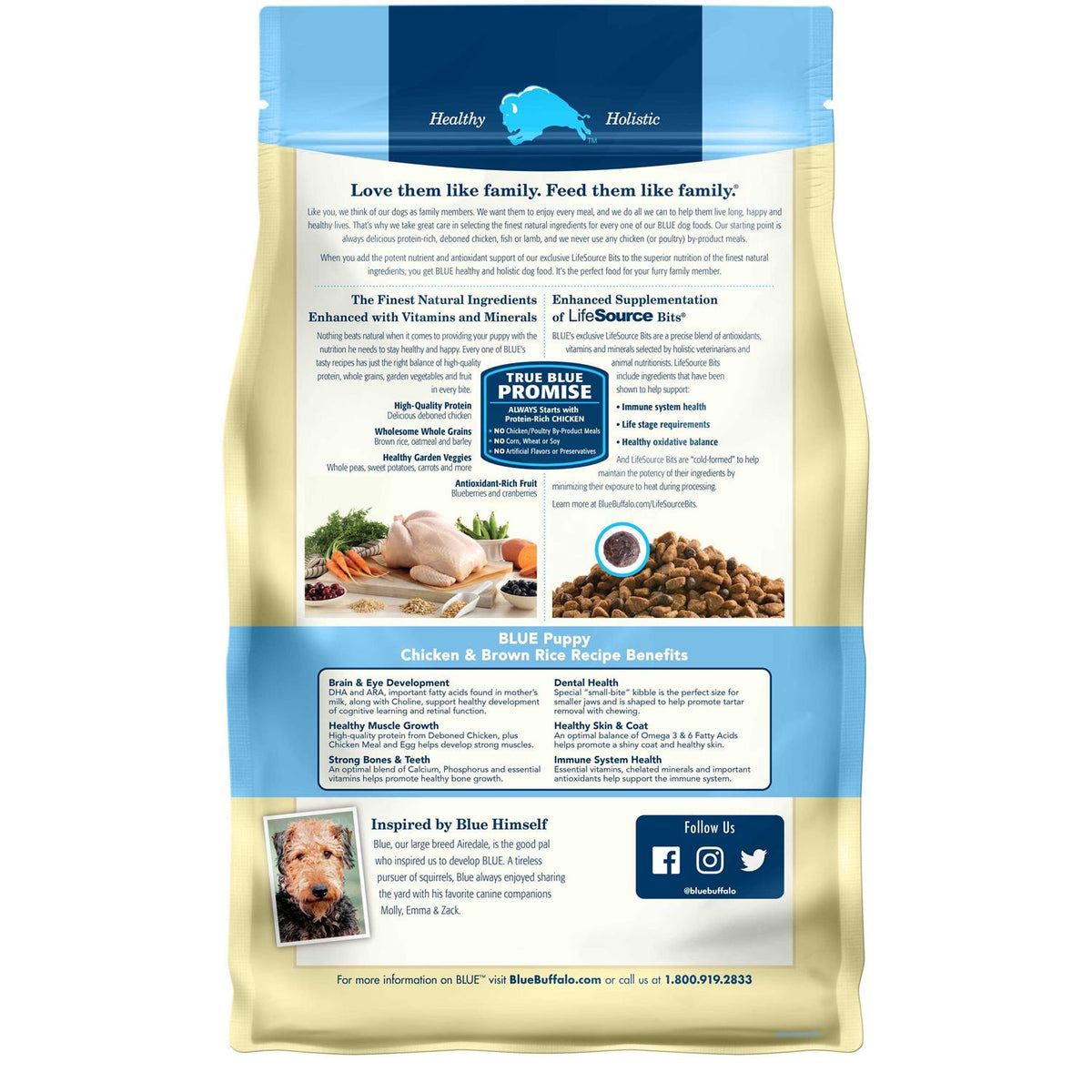 Chicken & Brown Rice Dry Puppy Dog Food S553342