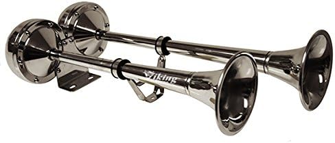 Loud 125 Decibels Electric 12 Volt Dual Trumpet Marine Horn C929
