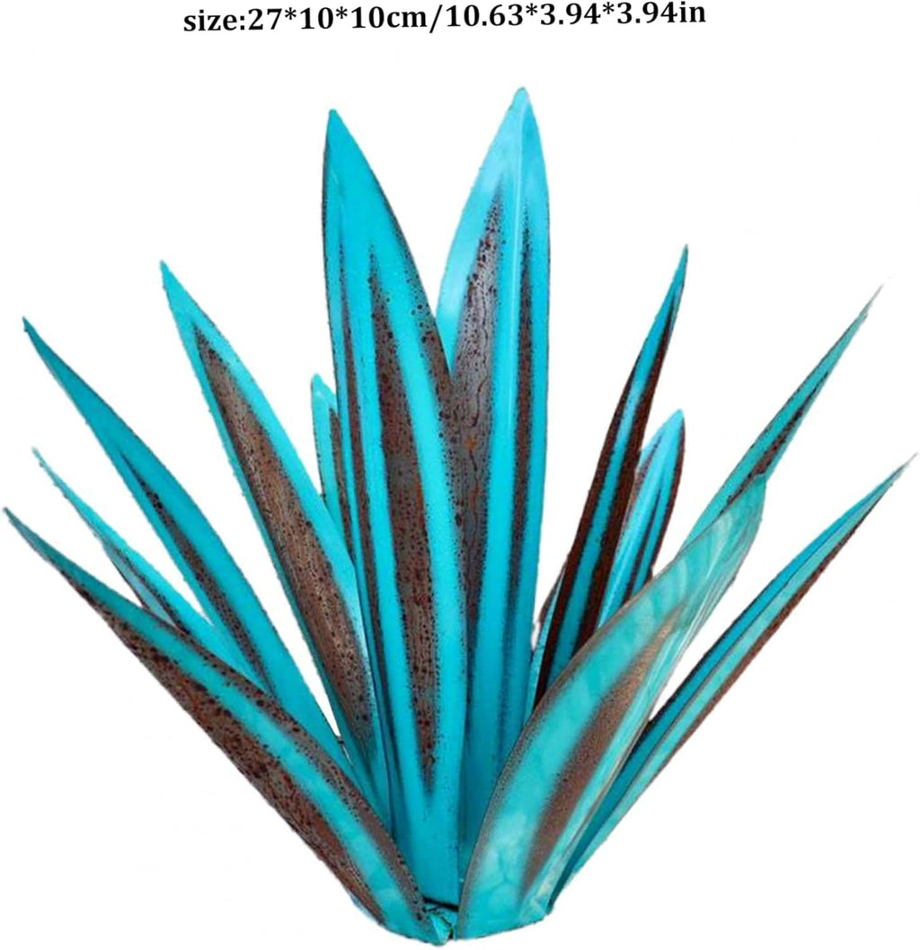 Metal Art Tequila Plant Rustic Sculpture 10.6 inches Garden Statue O996728