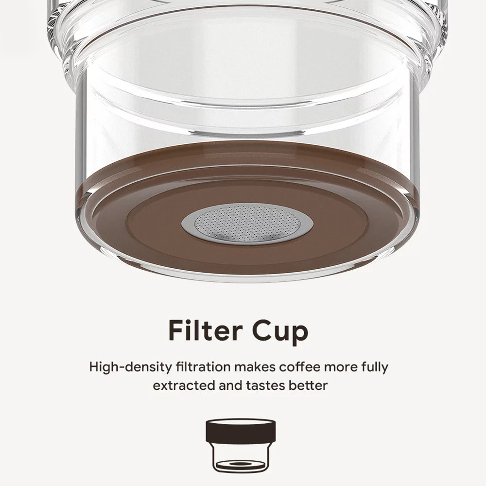 300ml Borosilicate Glass Cold Brew Coffee and Tea Maker with Cleaning Brush and Spoon P71197