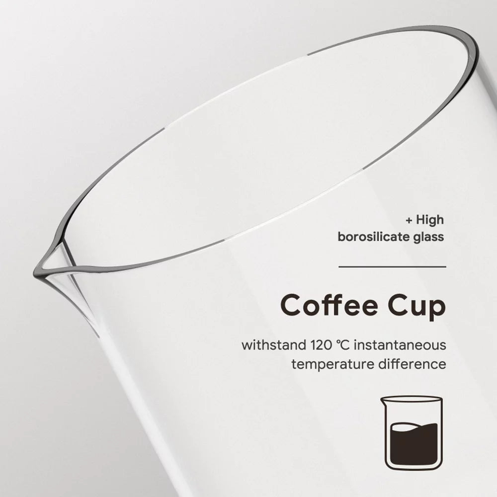 300ml Borosilicate Glass Cold Brew Coffee and Tea Maker with Cleaning Brush and Spoon P71197