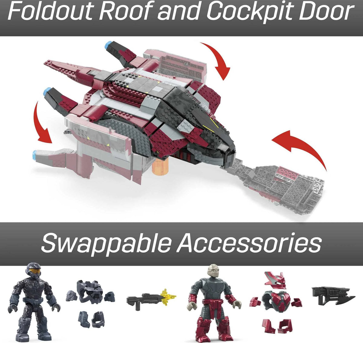 Halo Infinite Building Kit with 4 Figures (1214 Pieces) B217936