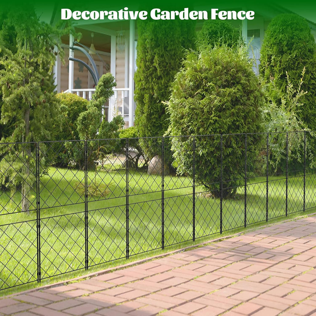 10 Panels 38in x 10.5ft Rustproof Metal Wire Garden Fence K1268