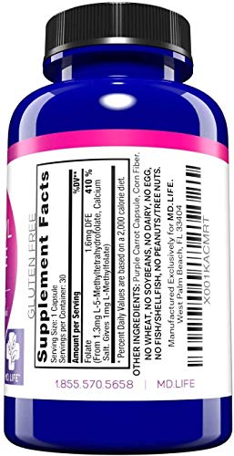 L Methylfolate 1mg 120 Capsules K437