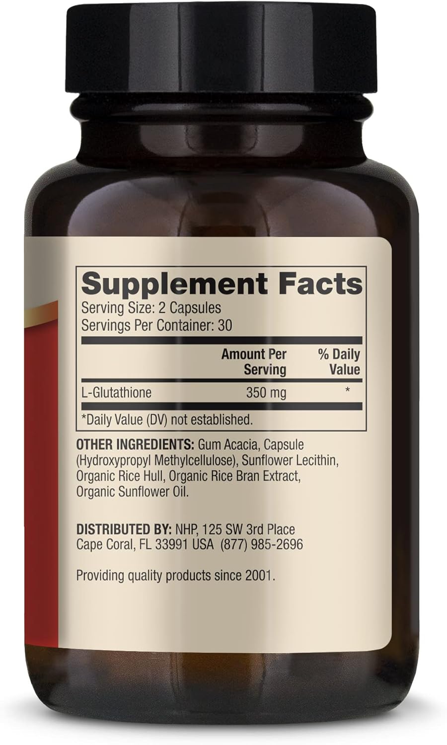 Liposomal Glutathione 60 Capsules 350 mg Dietary Supplement O4330