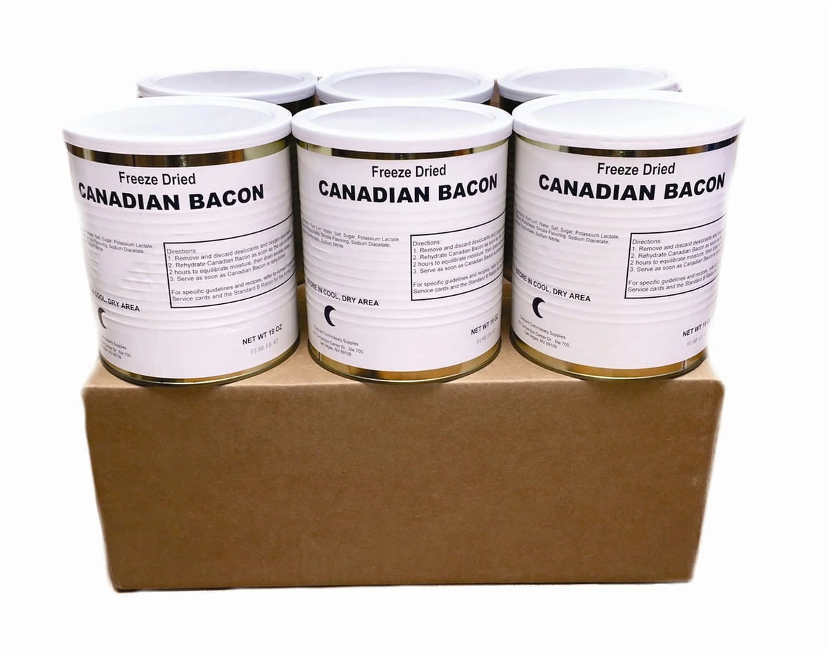 Freeze Dried Canadian Bacon #10 Can 1 Can F33996
