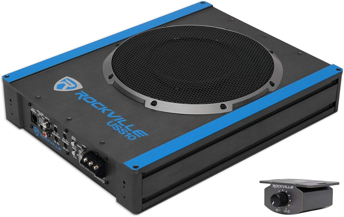 10" 800w Slim Under-Seat Active Powered Car Subwoofer R250620