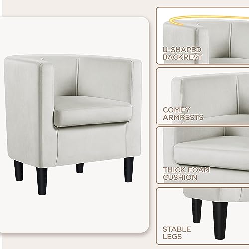 Olive Green Velvet Barrel Chair G85482