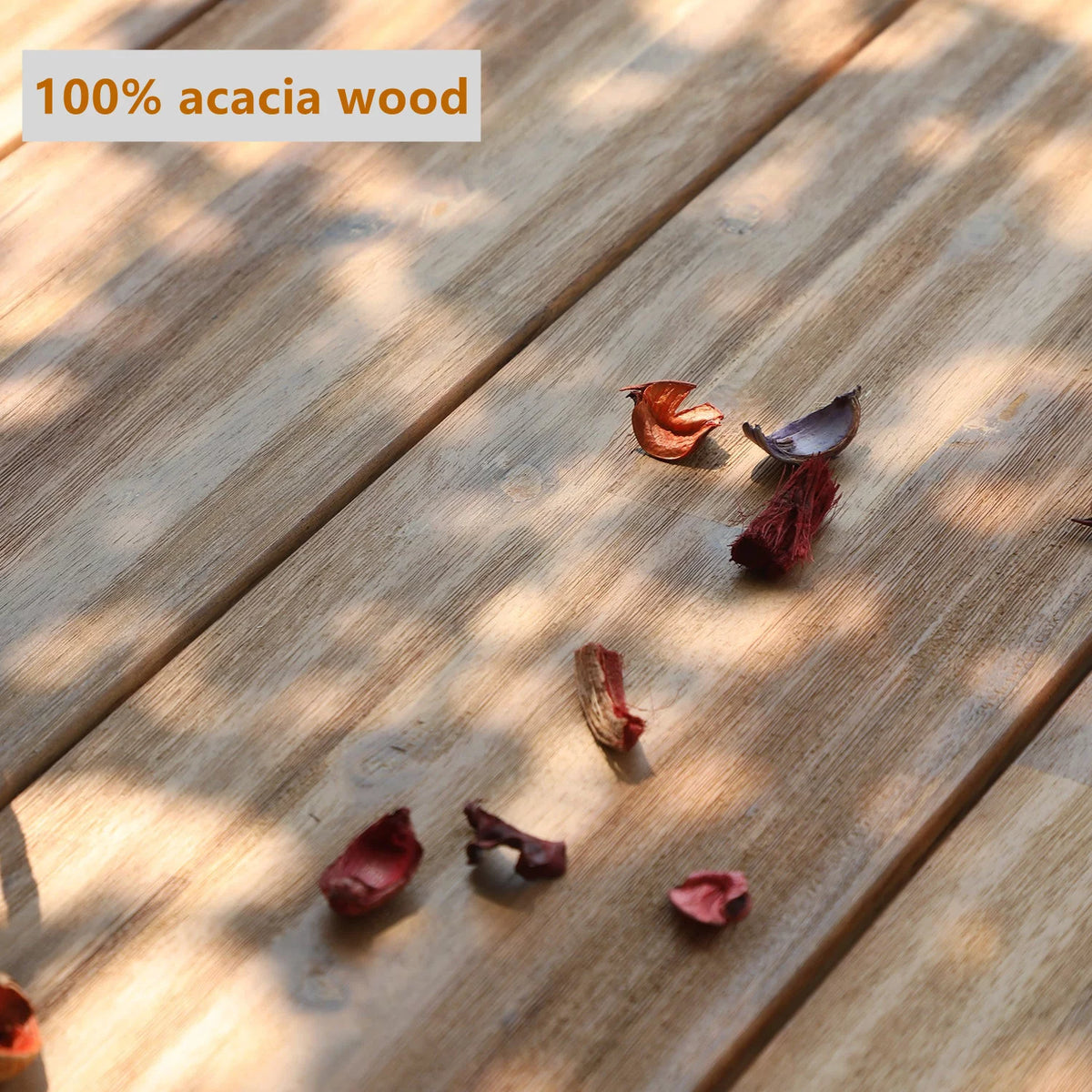 68”L Outdoor Acacia Wood Rectangular Dining Table A871