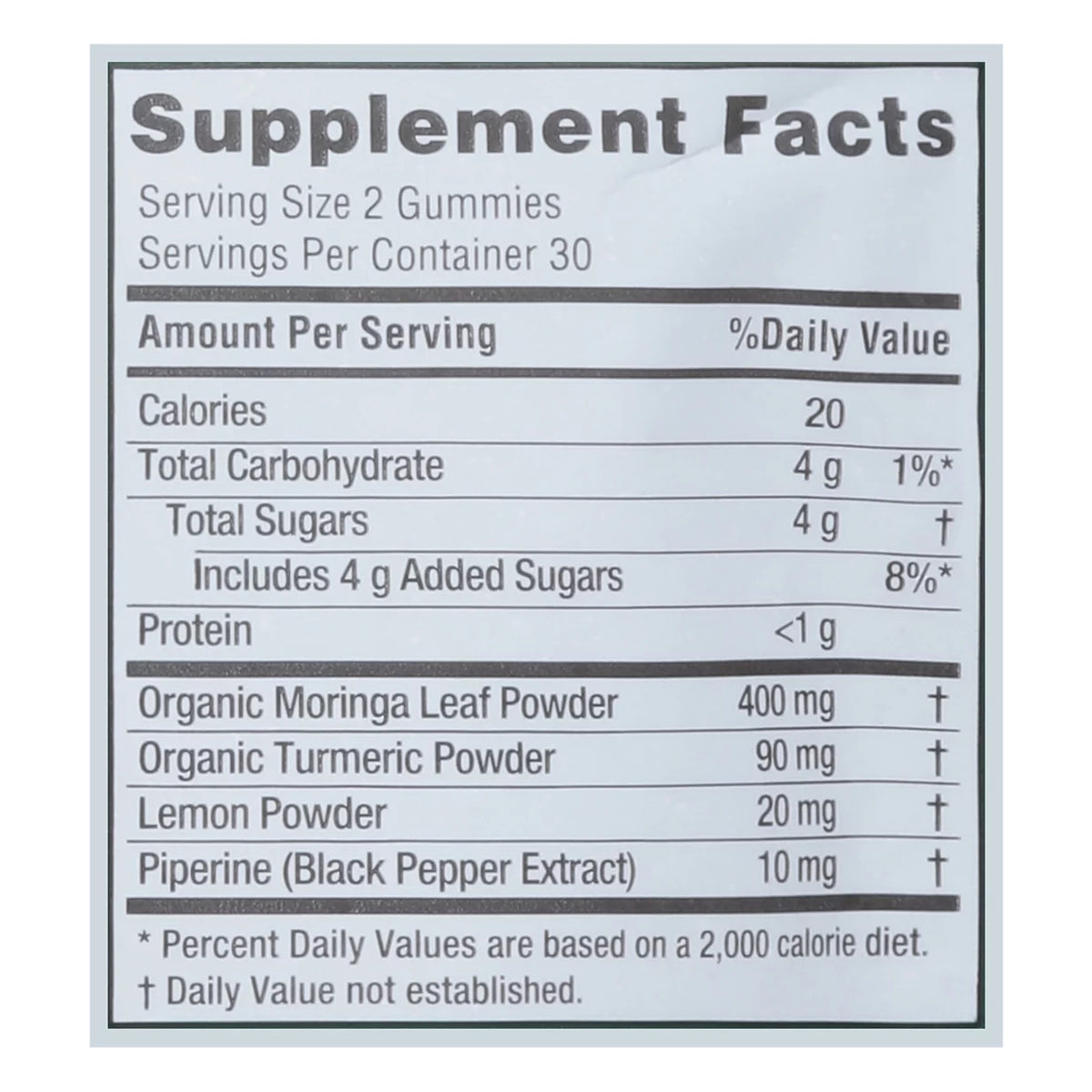 Moringa & Turmeric Lemon Gummies, 60 Gummies H46066