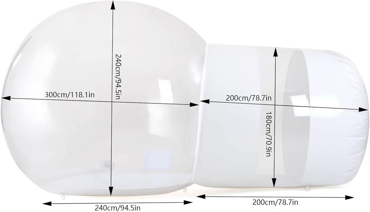10ft Transparent Inflatable Bubble Tent with Air Blower C45811