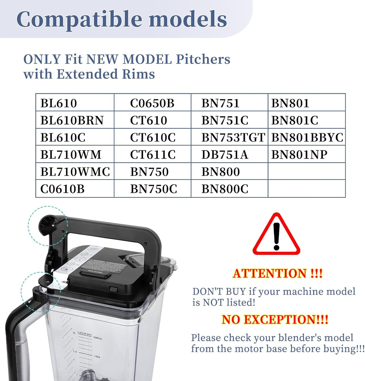 Ninja Blender Lid Replacement V626558