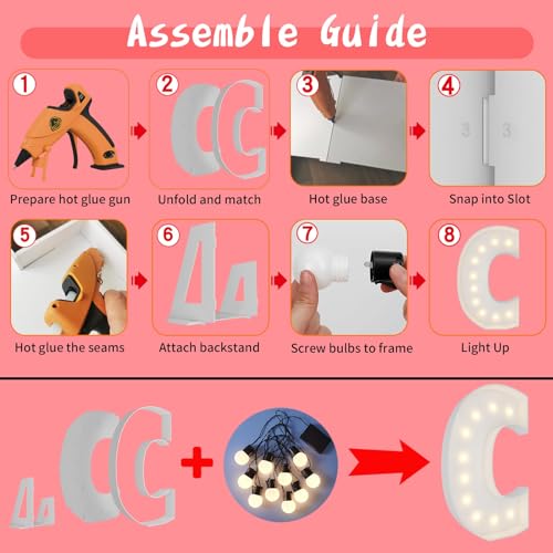 Marquee Light Up Letter C V269