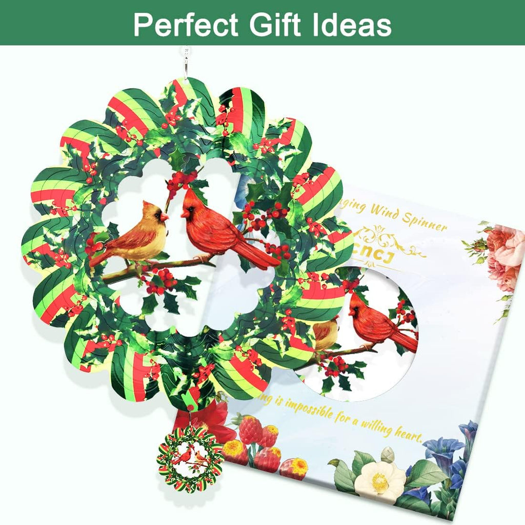 12 Inches Green Metal Wind Spinner D257264