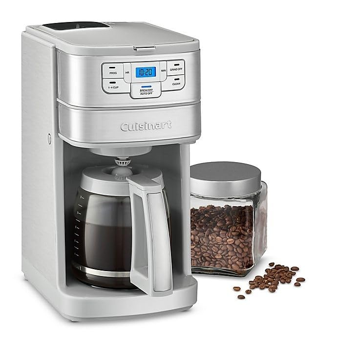 12-Cup Automatic Grind and Brew Coffeemaker, Black/Stainless Steel N36438