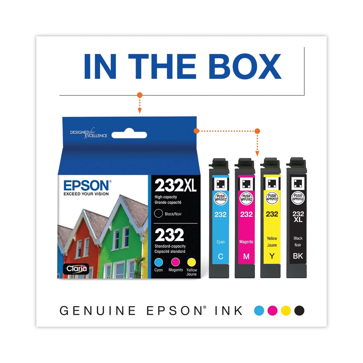Black & Color Ink Cartridge Combo Pack O7395